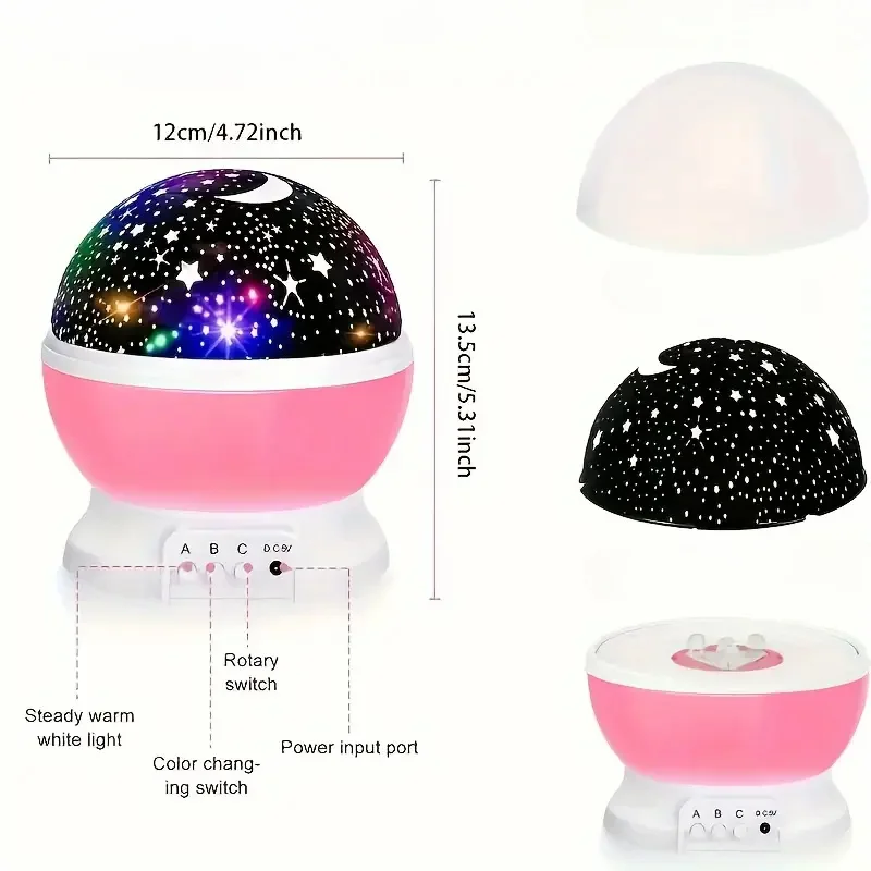 USB-Powered Starry Night Light Projector Moon Star Dreamy Ambiance for Bedrooms Festival Camping Parties Night Light for Bedroom
USB-Powered Starry Night Light Projector Moon Star Dreamy Ambiance for Bedrooms Festival Camping Parties Night Light for Bedroom