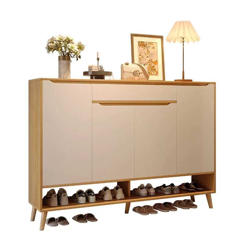 Customized Solid Wood Shoe Cabinet Household Locker Indoor Storage Cabinet Integrated Against The Wall Shoe Rack
Customized Solid Wood Shoe Cabinet Household Locker Indoor Storage Cabinet Integrated Against The Wall Shoe Rack