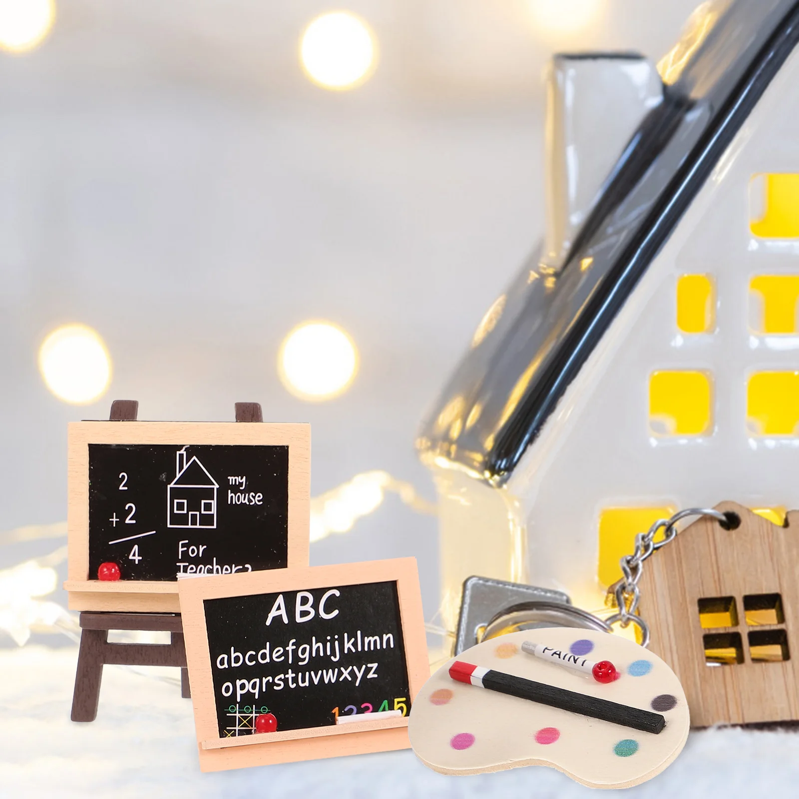 Wooden Mini Blackboard Easel Smooth Surface Wear-Resistant Cute Desktop Decorative Model Durable Paint Palette Canvas Stand
Wooden Mini Blackboard Easel Smooth Surface Wear-Resistant Cute Desktop Decorative Model Durable Paint Palette Canvas Stand