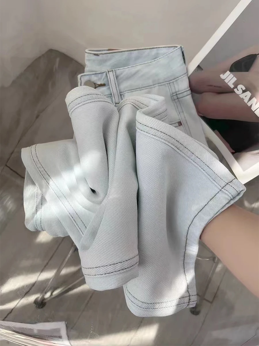 Summer Thin Wide Leg Jeans Women's High Waist Straight Silk Ice Sensation Loose Fit Slimming Drapey Floor Length
Summer Thin Wide Leg Jeans Women's High Waist Straight Silk Ice Sensation Loose Fit Slimming Drapey Floor Length