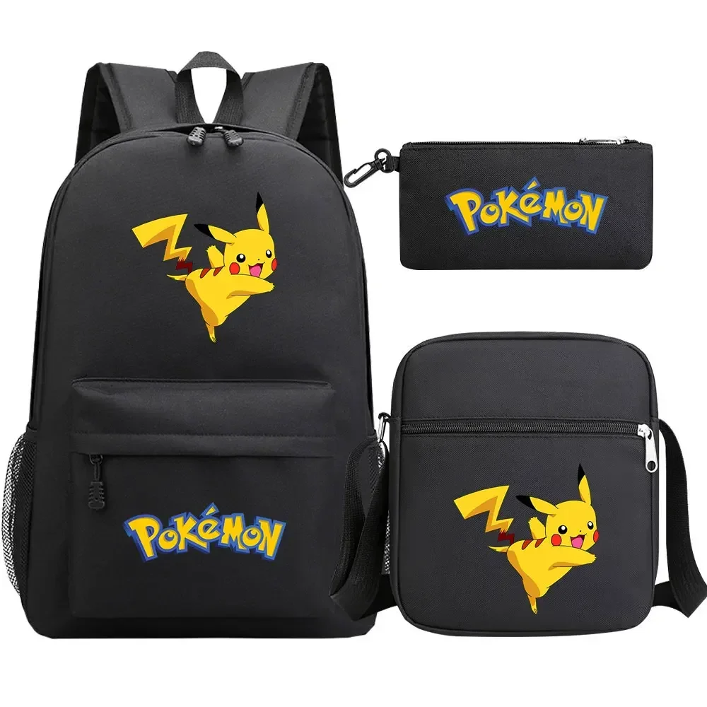 New Pokemon Pikachu 3Pcs Boy Girl Kids School Book Bags Travel Backpack Shoulder Bag Pen Bags For Men Women
New Pokemon Pikachu 3Pcs Boy Girl Kids School Book Bags Travel Backpack Shoulder Bag Pen Bags For Men Women