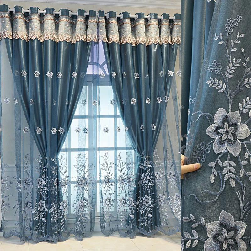 Nordic Luxury Curtains for Living Dining Room Bedroom Blackout Double Layer Villa Curtains Embroidered Curtains Tulle Integrated
Nordic Luxury Curtains for Living Dining Room Bedroom Blackout Double Layer Villa Curtains Embroidered Curtains Tulle Integrated