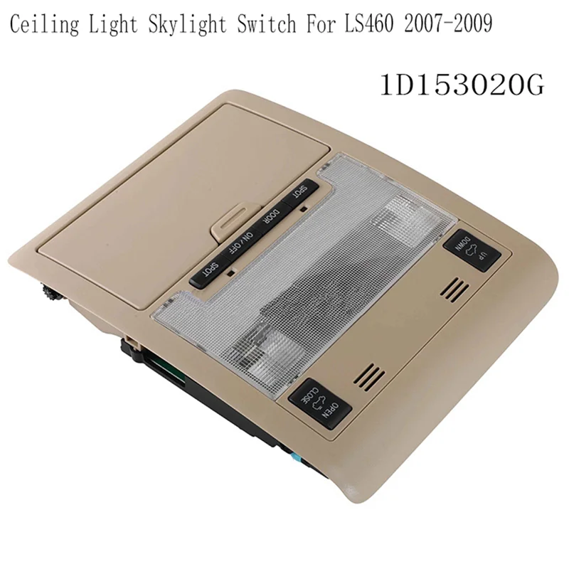 LED Ceiling And Front Reading Light Assembly With Skylight Control For Lexus LS460 2007-2009, Model 1D153020G-AT80
LED Ceiling And Front Reading Light Assembly With Skylight Control For Lexus LS460 2007-2009, Model 1D153020G-AT80