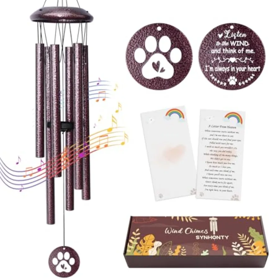 Pet Dog Memorial Gifts for Loss of Dog 25 inch pet Memorial Wind Chimes Loss of Dog Sympathy Gift Dog Remembrance Gift Bereavem 
Pet Dog Memorial Gifts for Loss of Dog 25 inch pet Memorial Wind Chimes Loss of Dog Sympathy Gift Dog Remembrance Gift Bereavem
