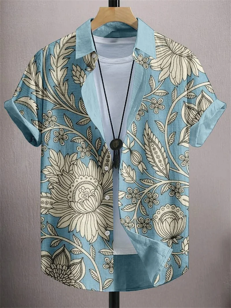 Hawaiian plant style men's shirt summer beach party short sleeved shirt outdoor breathable top fashion clothing 2025
Hawaiian plant style men's shirt summer beach party short sleeved shirt outdoor breathable top fashion clothing 2025