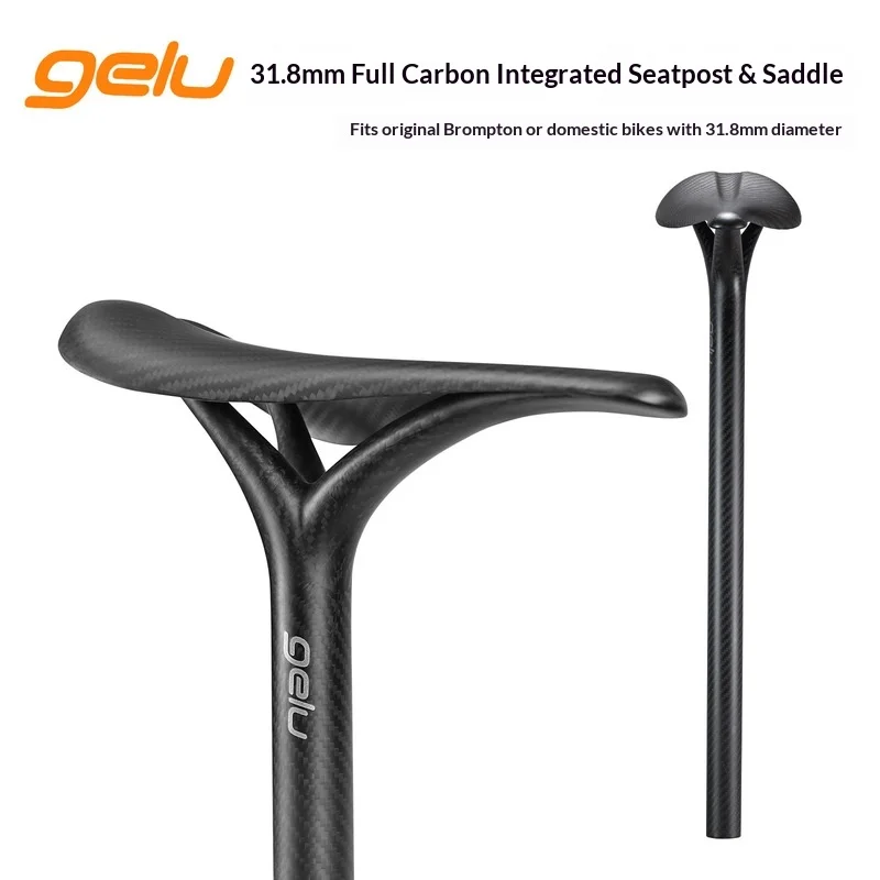 GELU Carbon Fiber Integrated Seatpost Saddle 31 8 Mm For Brompton Folding Bicycle Lightweight Stable High Strength Upgrade Gift
GELU Carbon Fiber Integrated Seatpost Saddle 31 8 Mm For Brompton Folding Bicycle Lightweight Stable High Strength Upgrade Gift
