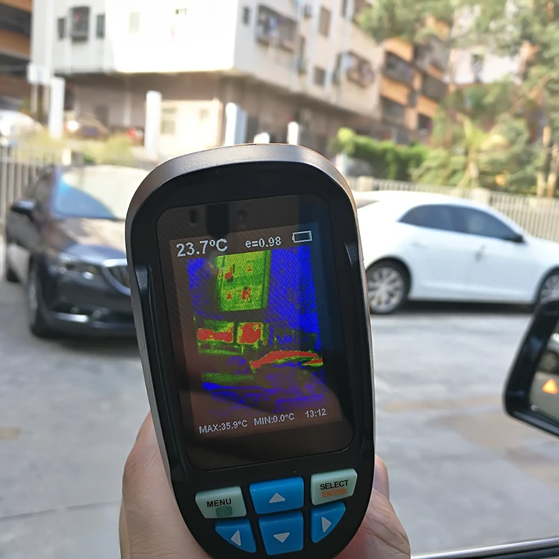 Industrial Heat IR Infrared Digital Thermal Imager Detector Camera with 220 2.8''color Display Color Box OEM A 160 Resolution
Industrial Heat IR Infrared Digital Thermal Imager Detector Camera with 220 2.8''color Display Color Box OEM A 160 Resolution