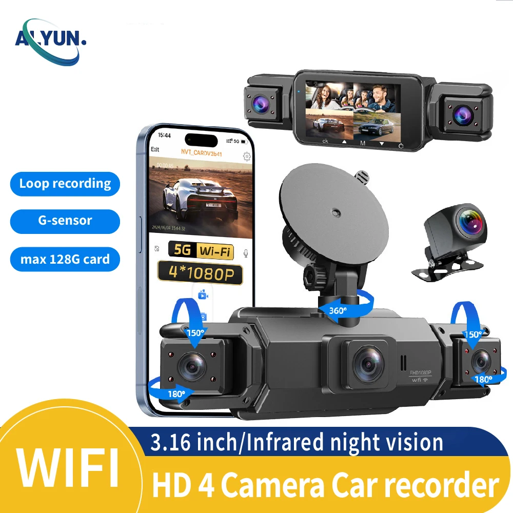 3-дюймовый IPS Wi-Fi 4-камерный видеорегистратор HD1080P Автомобильный видеорегистратор GPS-регистратор вождения Широкоугольный видеорегистратор ночного видения Черный ящик Автомобильные аксессуары
3-дюймовый IPS Wi-Fi 4-камерный видеорегистратор HD1080P Автомобильный видеорегистратор GPS-регистратор вождения Широкоугольный видеорегистратор ночного видения Черный ящик Автомобильные аксессуары