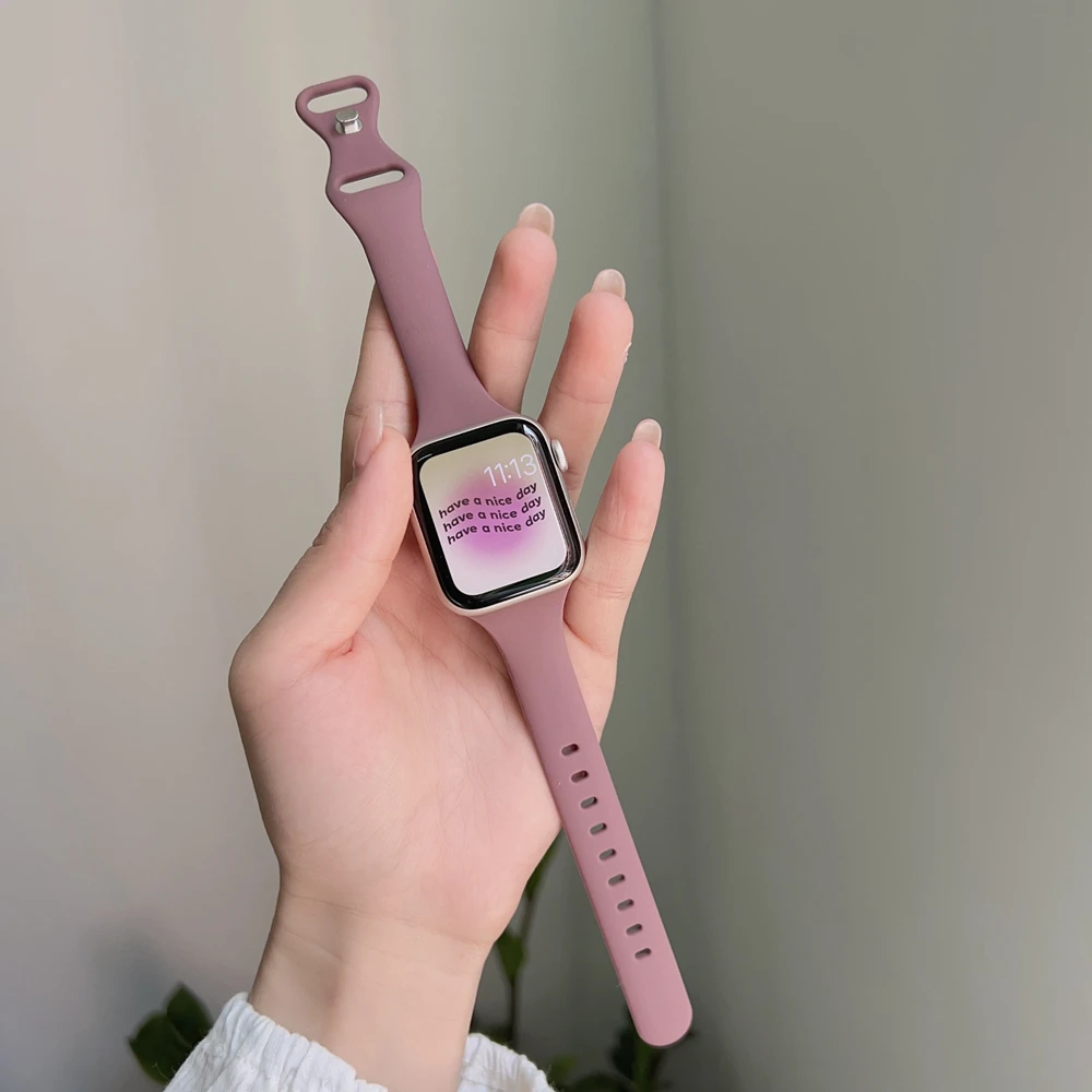 Silicone Correa for Apple Watch Band For Women 38mm 40mm 41mm 42mm 44mm 45mm 49m for iWatch Strap Watchband
Silicone Correa for Apple Watch Band For Women 38mm 40mm 41mm 42mm 44mm 45mm 49m for iWatch Strap Watchband