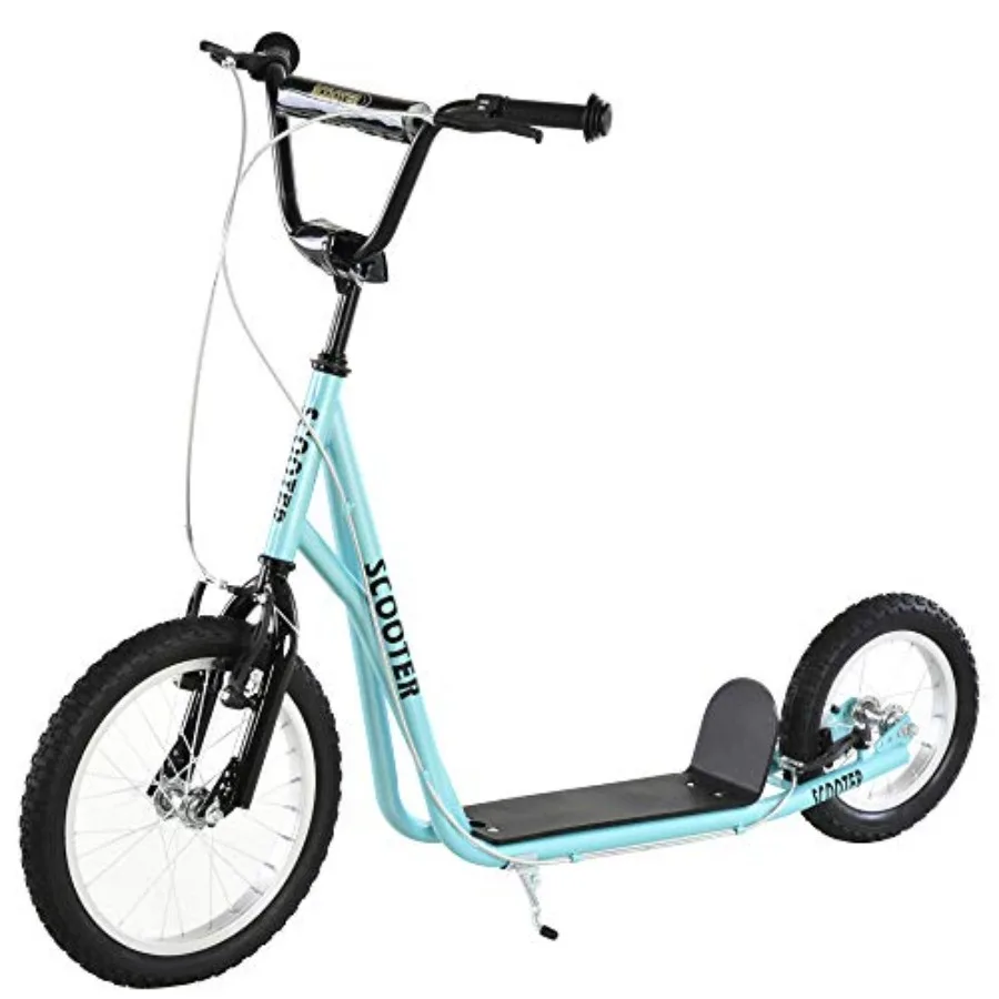 Youth Scooter Teens Kick Scooter with Adjustable Handlebar Ride On Toy for 5+ Years 16 Front and 12 Rear Dual Brakes Inflatable
Youth Scooter Teens Kick Scooter with Adjustable Handlebar Ride On Toy for 5+ Years 16 Front and 12 Rear Dual Brakes Inflatable