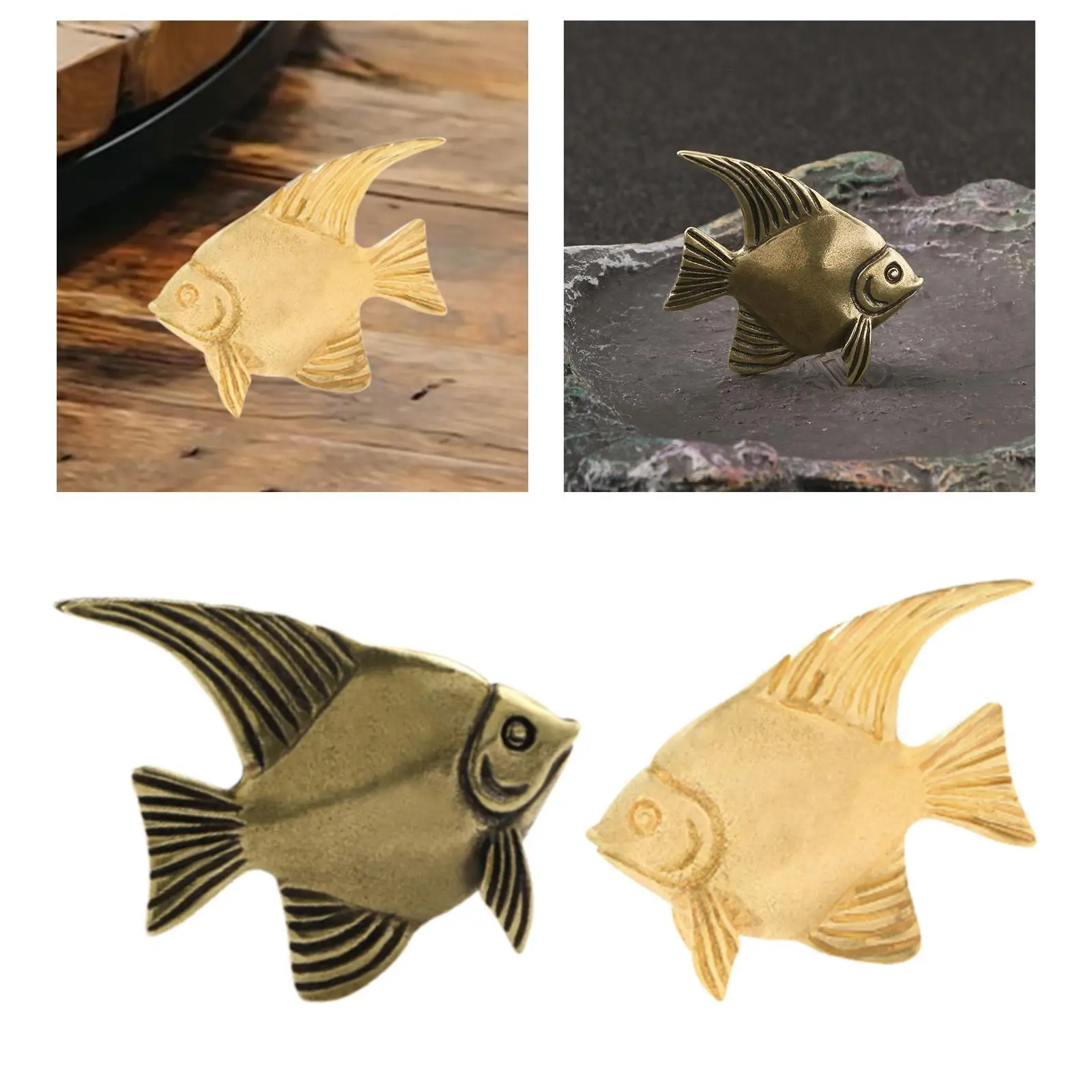 Brass Fish Statue Fish Decor Small Metal Statue Feng Shui Mini Desktop Decoration Decorative for Table Home Office Decoration
Brass Fish Statue Fish Decor Small Metal Statue Feng Shui Mini Desktop Decoration Decorative for Table Home Office Decoration