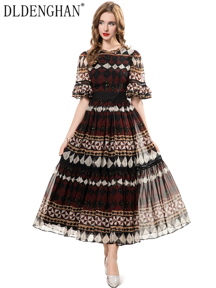 DLDENGHAN Beading Vintage Dress For Women O-Neck Butterfly Sleeve Geometric Print Dresses Fashion Summer Female
DLDENGHAN Beading Vintage Dress For Women O-Neck Butterfly Sleeve Geometric Print Dresses Fashion Summer Female