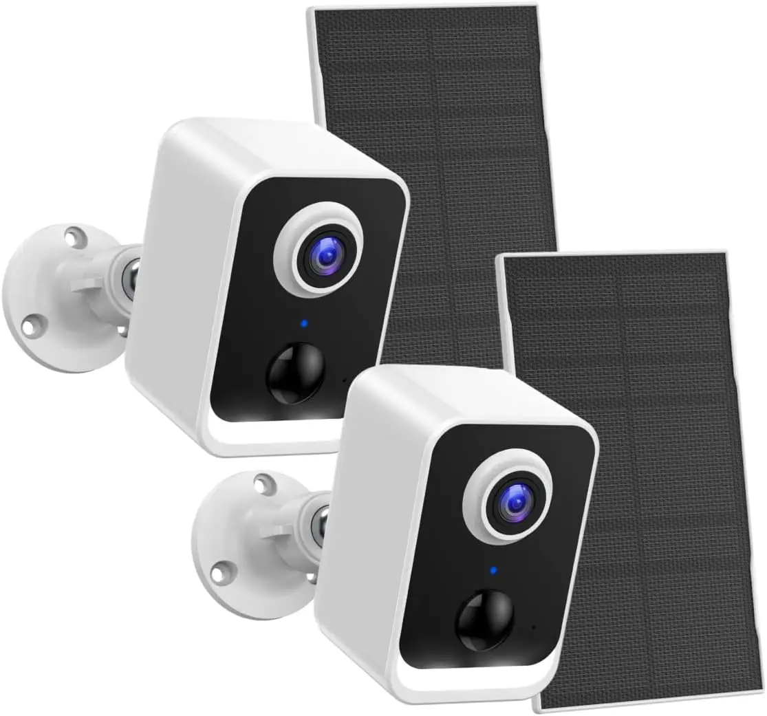 Solar Powered Outdoor Security Camera with 1080P Color Night Vision, Motion Sensor & Two-Way Audio
Solar Powered Outdoor Security Camera with 1080P Color Night Vision, Motion Sensor & Two-Way Audio