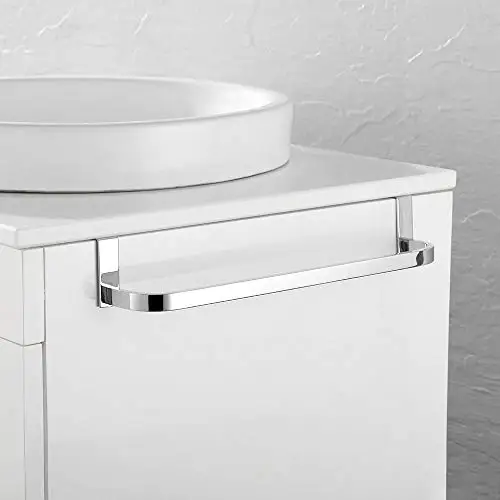 Polished Chrome Stainless Steel 36cm No-Drill Cabinet Top Towel Holder For Bathroom
Polished Chrome Stainless Steel 36cm No-Drill Cabinet Top Towel Holder For Bathroom