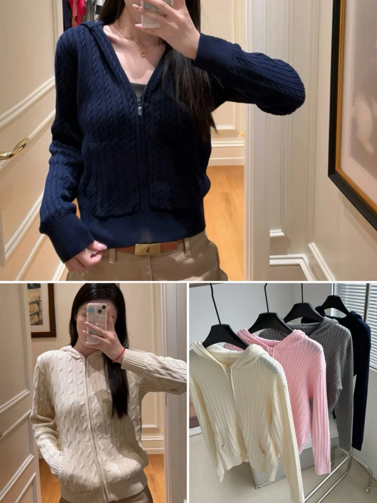 Slim Fit Long Sve Knitted Cardigan with Hat And Zipper Pure Cotton Embroidered Twist Flower Design Autumn Winter Outerwear
Slim Fit Long Sve Knitted Cardigan with Hat And Zipper Pure Cotton Embroidered Twist Flower Design Autumn Winter Outerwear