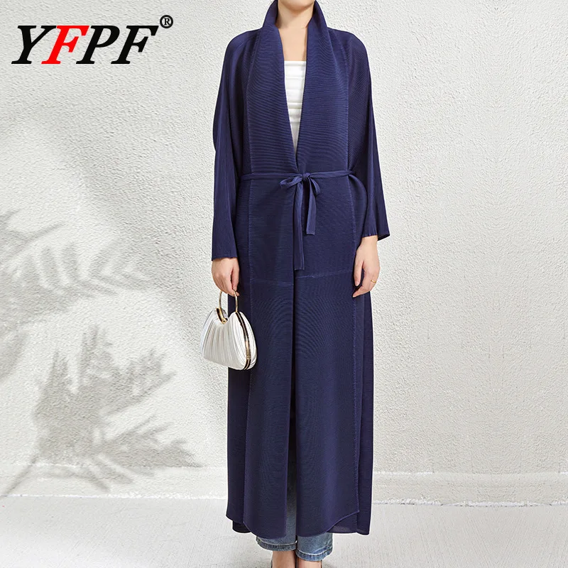 YFPF Miyake Pleated Design Trench Coat For Women Oversize Loose Solid Color Lace-up Gathered Waist Windbreaker 2025 Autumn New
YFPF Miyake Pleated Design Trench Coat For Women Oversize Loose Solid Color Lace-up Gathered Waist Windbreaker 2025 Autumn New