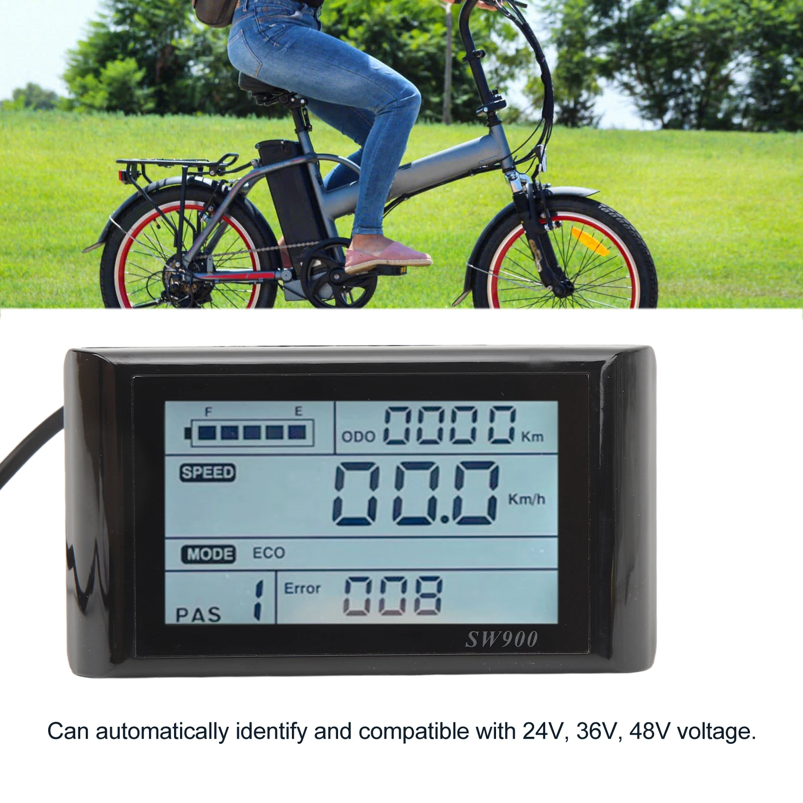 Electric Bicycle Display Electric Bike LCD Display 5 Pin 24V 36V 48V Lightweight Waterproof Waterproof Electric Bicycle Display
Electric Bicycle Display Electric Bike LCD Display 5 Pin 24V 36V 48V Lightweight Waterproof Waterproof Electric Bicycle Display