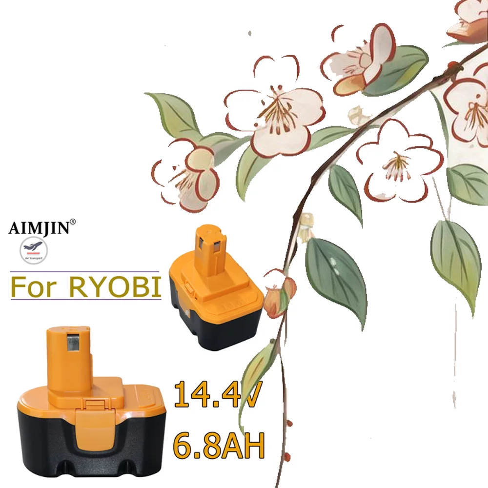 14.4V 6800mAh Battery NI-MH For Ryobi R10521 RY6201 RY6202 130224010 130224011 130281002 1400144 1314702
14.4V 6800mAh Battery NI-MH For Ryobi R10521 RY6201 RY6202 130224010 130224011 130281002 1400144 1314702