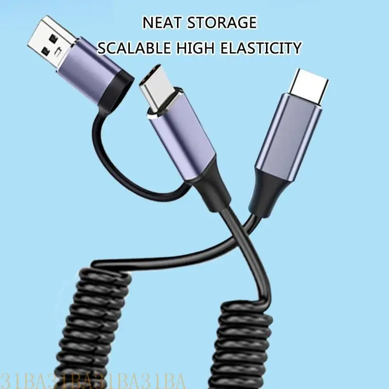 Retractable USB C Charging Cable Cord with Digital Power Display Wear Resistant Suitable for Type C Fast Charging Data
Retractable USB C Charging Cable Cord with Digital Power Display Wear Resistant Suitable for Type C Fast Charging Data