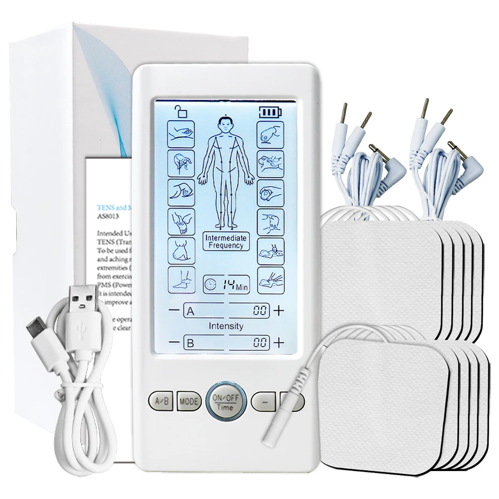 EMS Electric Pulse Physiotherapy Apparatus Portable 12-Mode Muscle Stimulator Dual Output Rechargeable Tens Machine
EMS Electric Pulse Physiotherapy Apparatus Portable 12-Mode Muscle Stimulator Dual Output Rechargeable Tens Machine