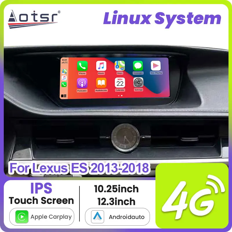 Автомобильный радиоприемник 10,25/12,3 дюйма с операционной системой Linux для Lexus ES 2013-2018, GPS-навигация, стерео, мультимедийный плеер, головное устройство, аудио, DVD
Автомобильный радиоприемник 10,25/12,3 дюйма с операционной системой Linux для Lexus ES 2013-2018, GPS-навигация, стерео, мультимедийный плеер, головное устройство, аудио, DVD