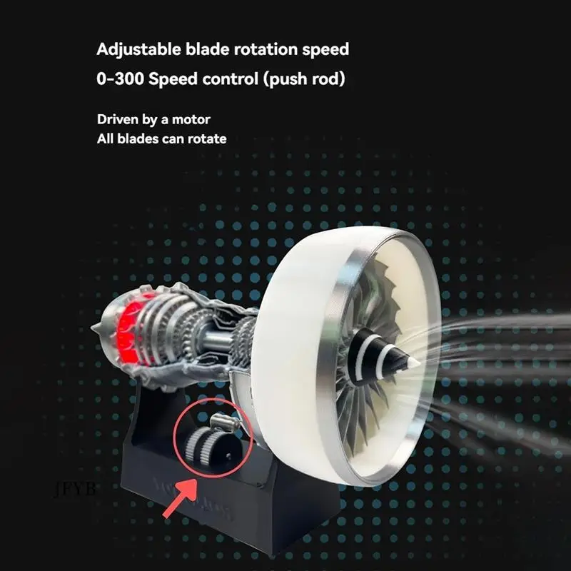 JY-TR900/A380 Turbofan Engine Model Mini Push Rod Speed Control Electric Engine Ornaments Gift Toy
JY-TR900/A380 Turbofan Engine Model Mini Push Rod Speed Control Electric Engine Ornaments Gift Toy