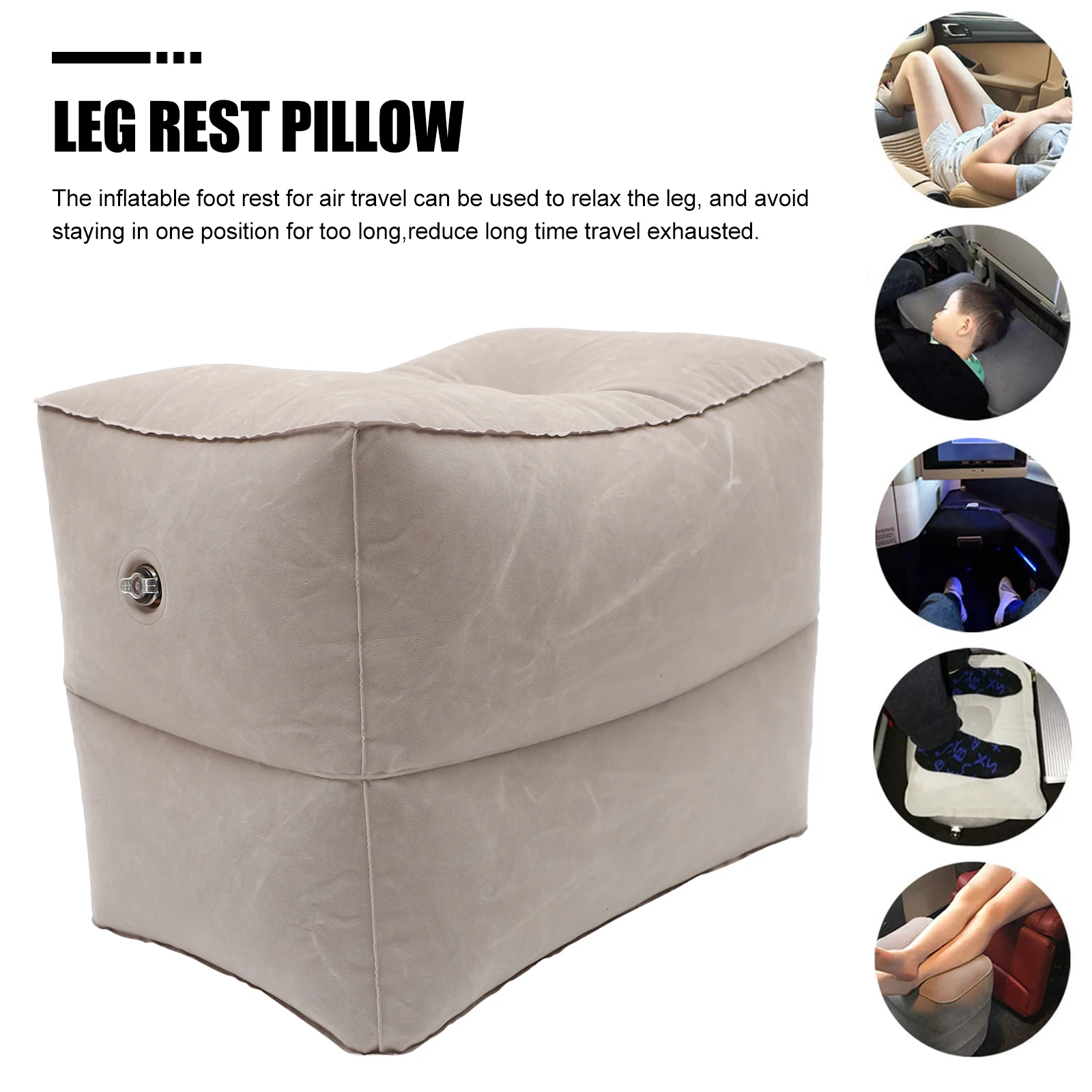 1Set Inflatable Travel Foot Rest Pillow Leg Rest Pillow for Airplane Bed Extendable Seat Length Portable Drawstring Bag
1Set Inflatable Travel Foot Rest Pillow Leg Rest Pillow for Airplane Bed Extendable Seat Length Portable Drawstring Bag