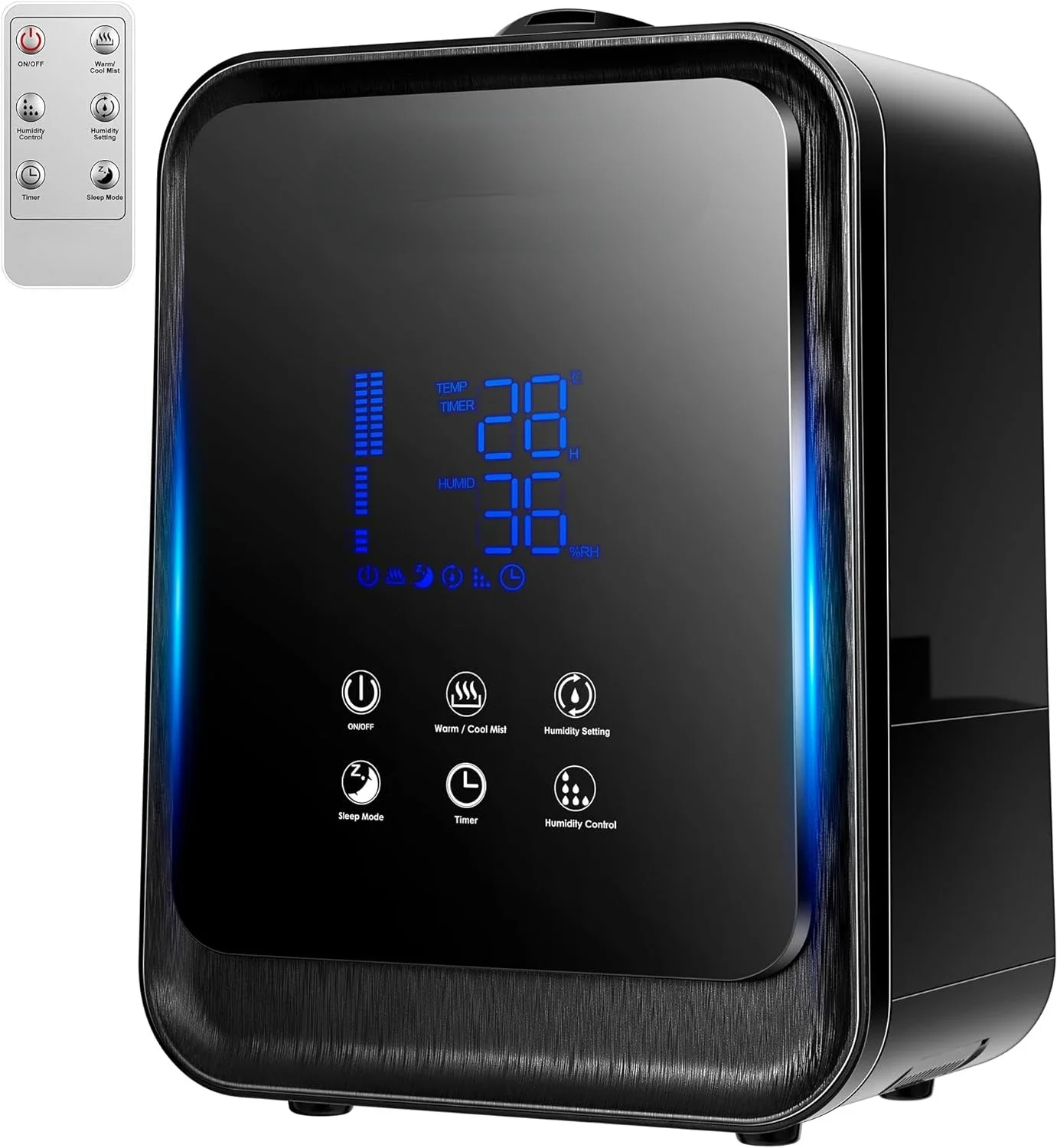 Cool & Warm 4.5L 2-in-1 Ultrasonic Air Humidifier with Essential Oil Box & Remote Control for Indoor
Cool & Warm 4.5L 2-in-1 Ultrasonic Air Humidifier with Essential Oil Box & Remote Control for Indoor