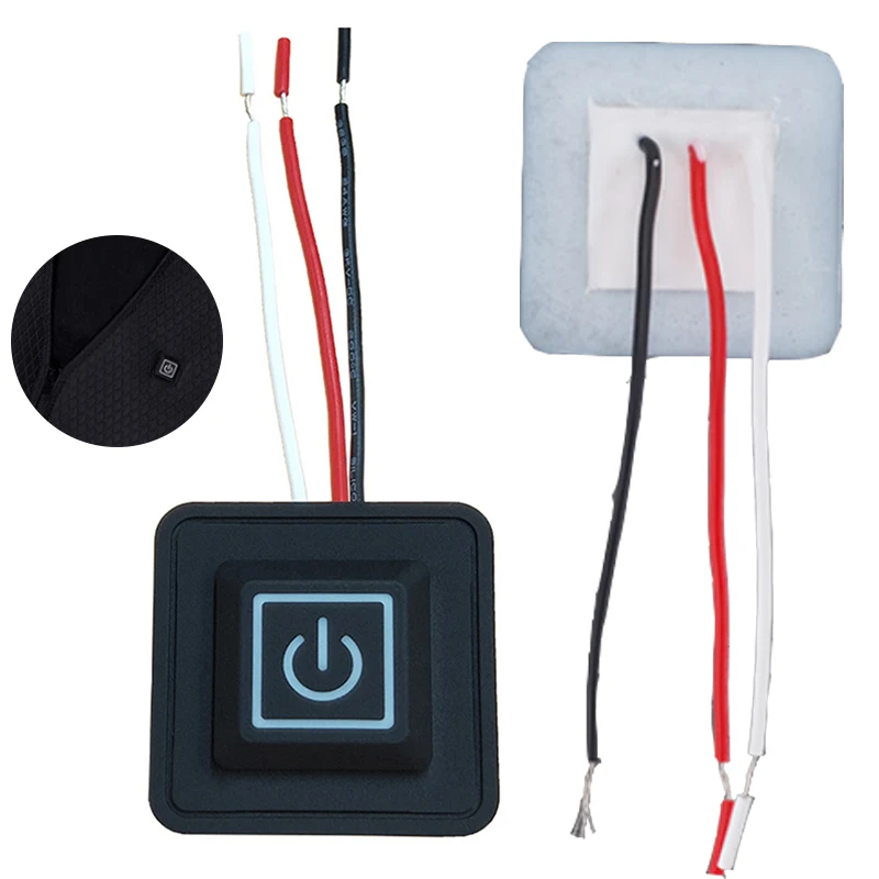 3.7~12V Heated Vest Pants Gloves Electirc Heating Waistband Temperature Controllers Rheostat Switch Silicone DIY Button Switches
3.7~12V Heated Vest Pants Gloves Electirc Heating Waistband Temperature Controllers Rheostat Switch Silicone DIY Button Switches