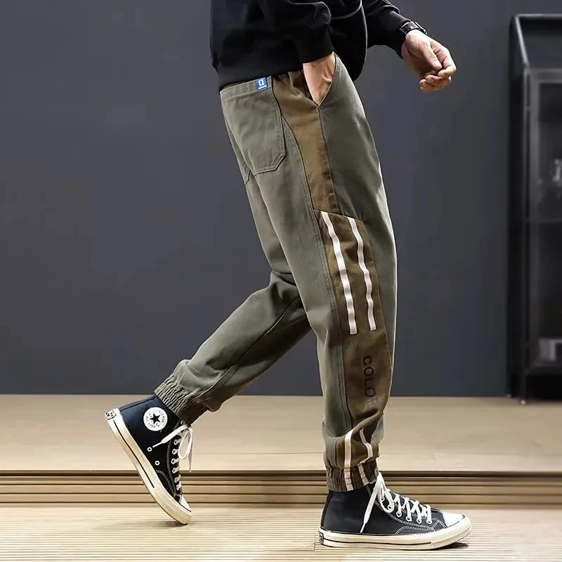 Cotton Side Stripe Cargo Pants Men Casual Trend Streetwear Harajuku Sweatpants Harlan Pants Loose Korea Fashion Male Trousers
Cotton Side Stripe Cargo Pants Men Casual Trend Streetwear Harajuku Sweatpants Harlan Pants Loose Korea Fashion Male Trousers