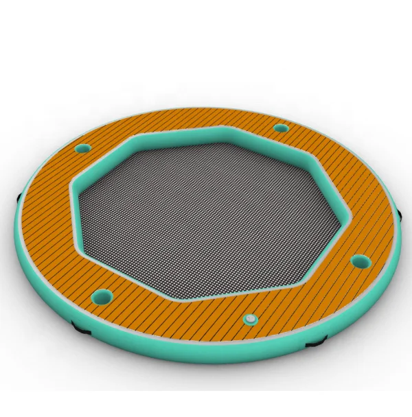 Dia 3m PVC Material Inflatable Round Water Dock Platform Water Hammock For Kids Water Jumping Trampoline Games
Dia 3m PVC Material Inflatable Round Water Dock Platform Water Hammock For Kids Water Jumping Trampoline Games