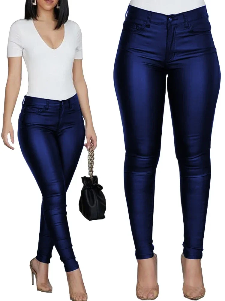 Fashion New Women Black Sexy Stretch Bodycon Trousers PU Leather Pants Women High Waist Solid Color Long Casual Pencil Pants
Fashion New Women Black Sexy Stretch Bodycon Trousers PU Leather Pants Women High Waist Solid Color Long Casual Pencil Pants