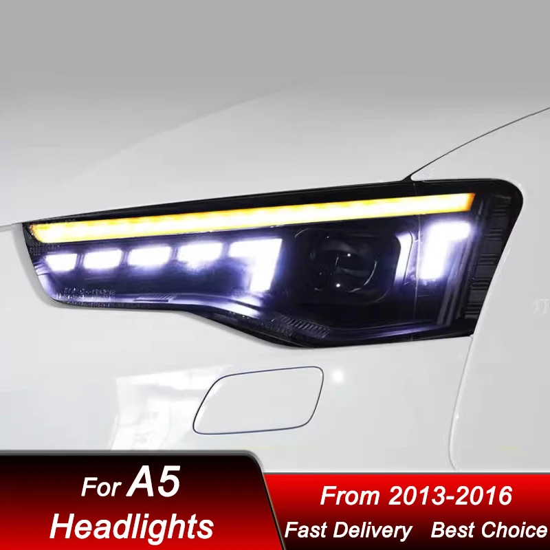 NEW Car Headlights For Audi A5 13-16 EMARK DOT LED Auto Head lamp Assembly Upgrade High Configure Projector Lens Accessories Kit
NEW Car Headlights For Audi A5 13-16 EMARK DOT LED Auto Head lamp Assembly Upgrade High Configure Projector Lens Accessories Kit