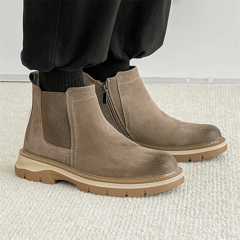 Casual men's boots Trendy minimalist and comfortable style outdoor street walking Daily Fashion Party Office Autumn/Winter Shoes
Casual men's boots Trendy minimalist and comfortable style outdoor street walking Daily Fashion Party Office Autumn/Winter Shoes