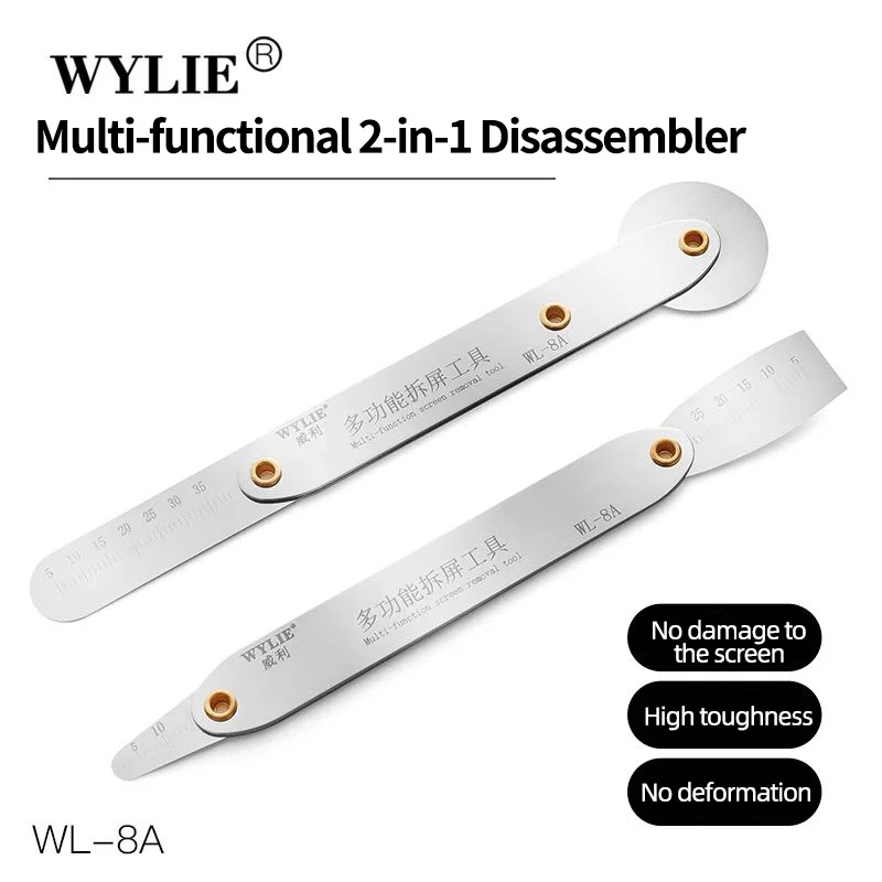Wylie WL-8A-многофункциональный инструмент для разборки 2-в-1, инструмент для разборки экрана не повредит экран, высокая твердость и
Wylie WL-8A-многофункциональный инструмент для разборки 2-в-1, инструмент для разборки экрана не повредит экран, высокая твердость и