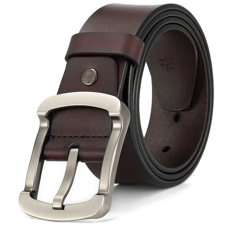 Men Belt New Men's Two-layer 100% Genuine Cow Leather Belt 3.8cm Business Casual Pin Buckle Belts for Men 110-130cm
Men Belt New Men's Two-layer 100% Genuine Cow Leather Belt 3.8cm Business Casual Pin Buckle Belts for Men 110-130cm