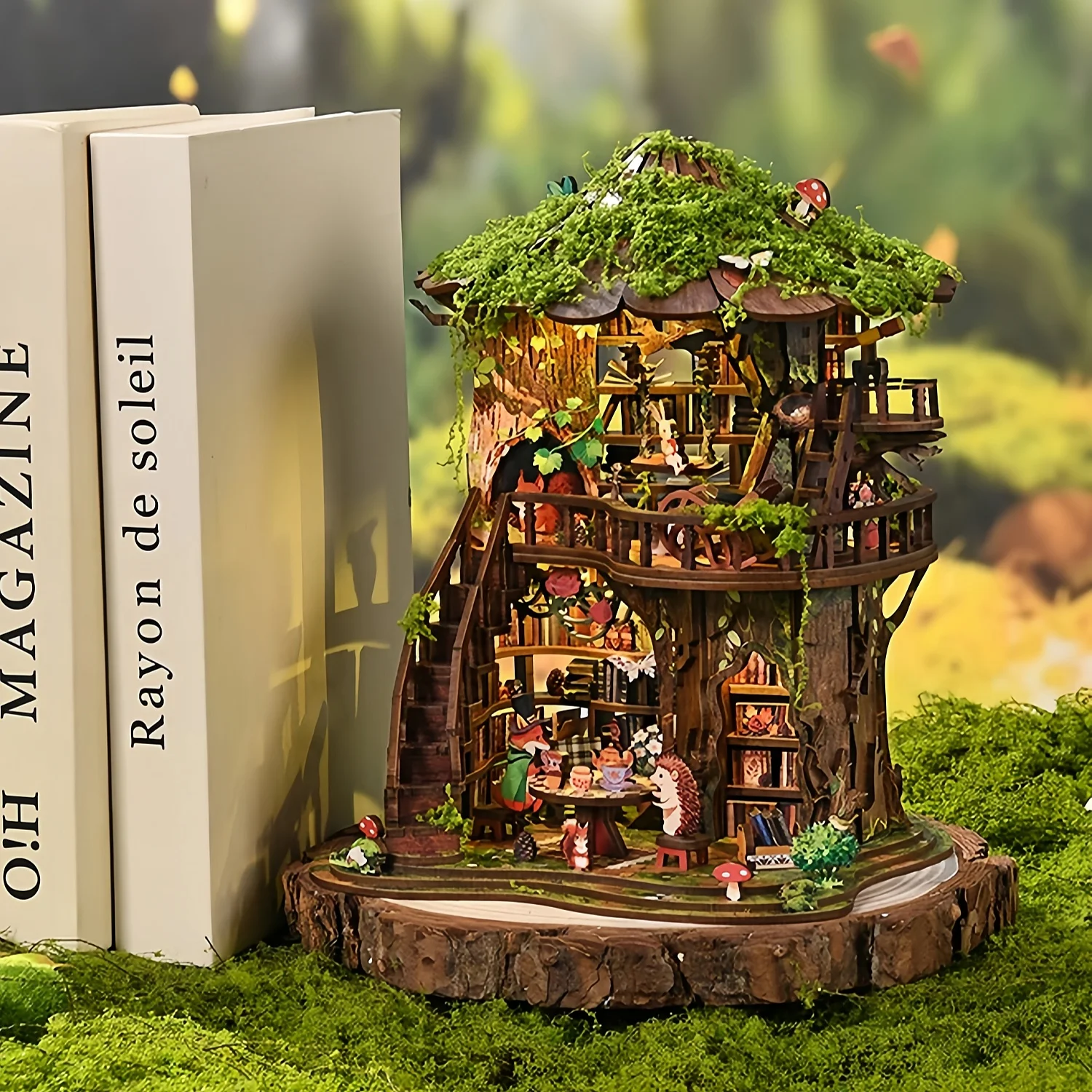 Book Nook Kits For Adults Forest Tea Book DIY Miniature Kit,Wooden Assembly Doll House Model,Cozy Tiny Home Bookshelf Decor Gift
Book Nook Kits For Adults Forest Tea Book DIY Miniature Kit,Wooden Assembly Doll House Model,Cozy Tiny Home Bookshelf Decor Gift