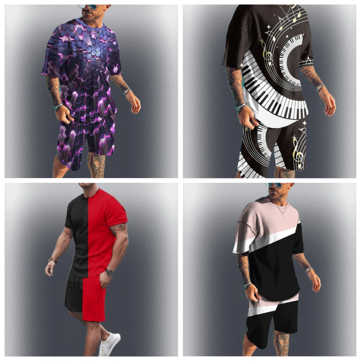 Men's Sportswear Trend Men Sets 3D Printed Tracksuits Clothing Casual Shorts+tshirts Set Sweat Suits Summer Tracksuit Men Sets
Men's Sportswear Trend Men Sets 3D Printed Tracksuits Clothing Casual Shorts+tshirts Set Sweat Suits Summer Tracksuit Men Sets
