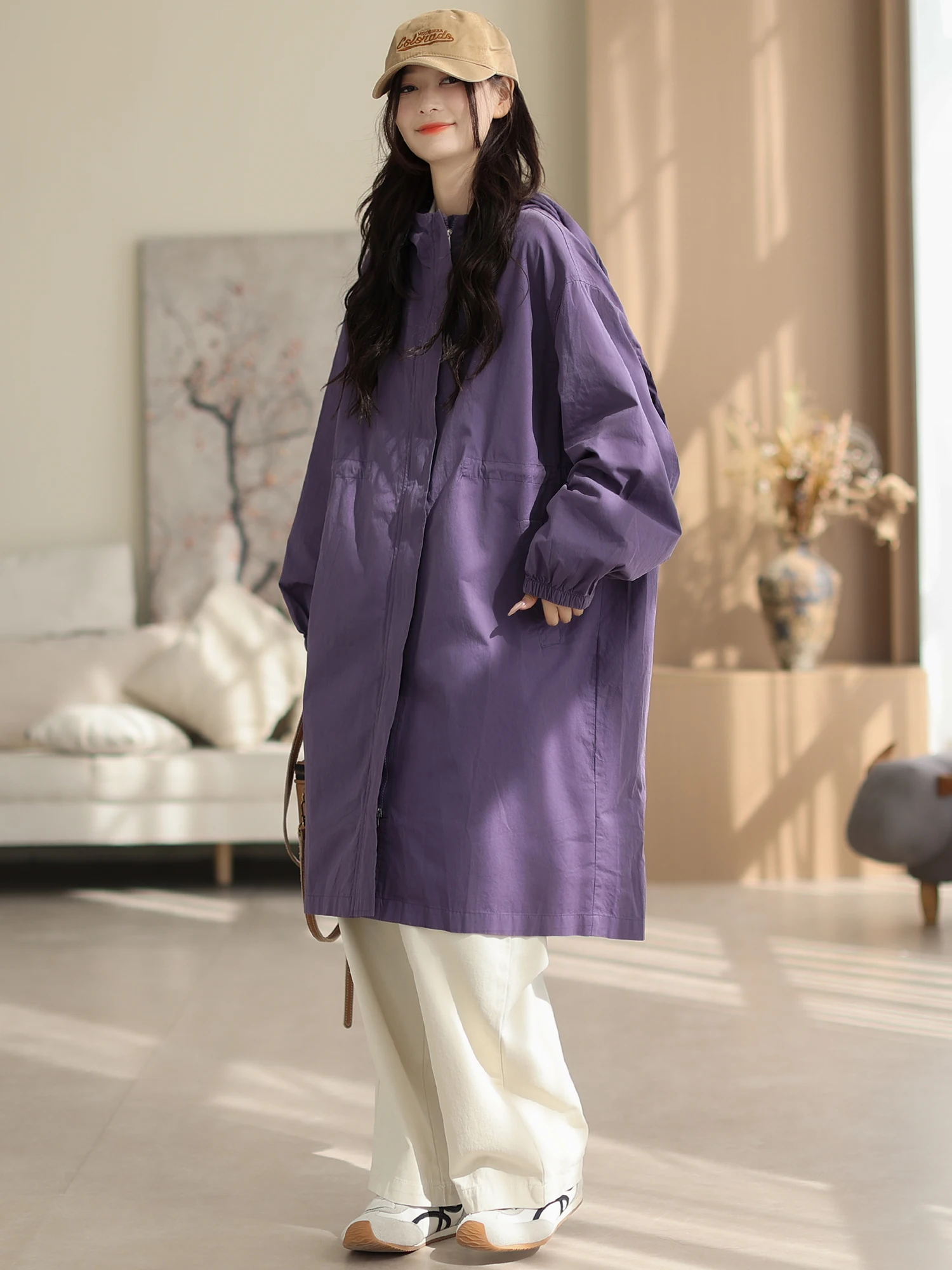 Женская хлопковая ветровка Kyu, миди-длина, с поясом, скрывающая фигуру, в корейском стиле, свободного кроя, больших размеров, повседневная
Женская хлопковая ветровка Kyu, миди-длина, с поясом, скрывающая фигуру, в корейском стиле, свободного кроя, больших размеров, повседневная