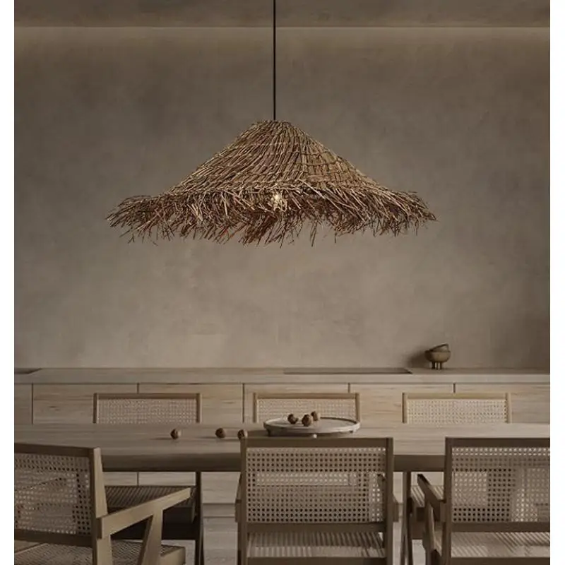 Nordic woven lamp pendant light simple retro style living room bedroom coffee shop dining room countryside pendant light
Nordic woven lamp pendant light simple retro style living room bedroom coffee shop dining room countryside pendant light