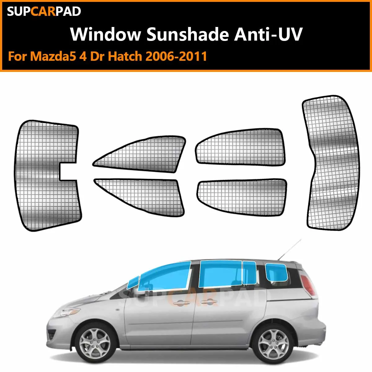 Солнцезащитные шторки для окон автомобиля Mazda5 4-дверный хэтчбек 2006-2011, на заказ, с защитой от УФ-лучей, аксессуары
Солнцезащитные шторки для окон автомобиля Mazda5 4-дверный хэтчбек 2006-2011, на заказ, с защитой от УФ-лучей, аксессуары