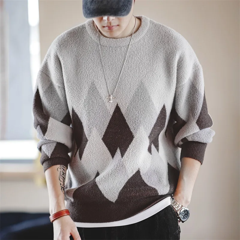 Maden Casual Knitted Sweater round Ne Color Blo Fluffy Texture American Sle Autumn Winter Men's Faion Straight Fit Lo...
Maden Casual Knitted Sweater round Ne Color Blo Fluffy Texture American Sle Autumn Winter Men's Faion Straight Fit Lo...