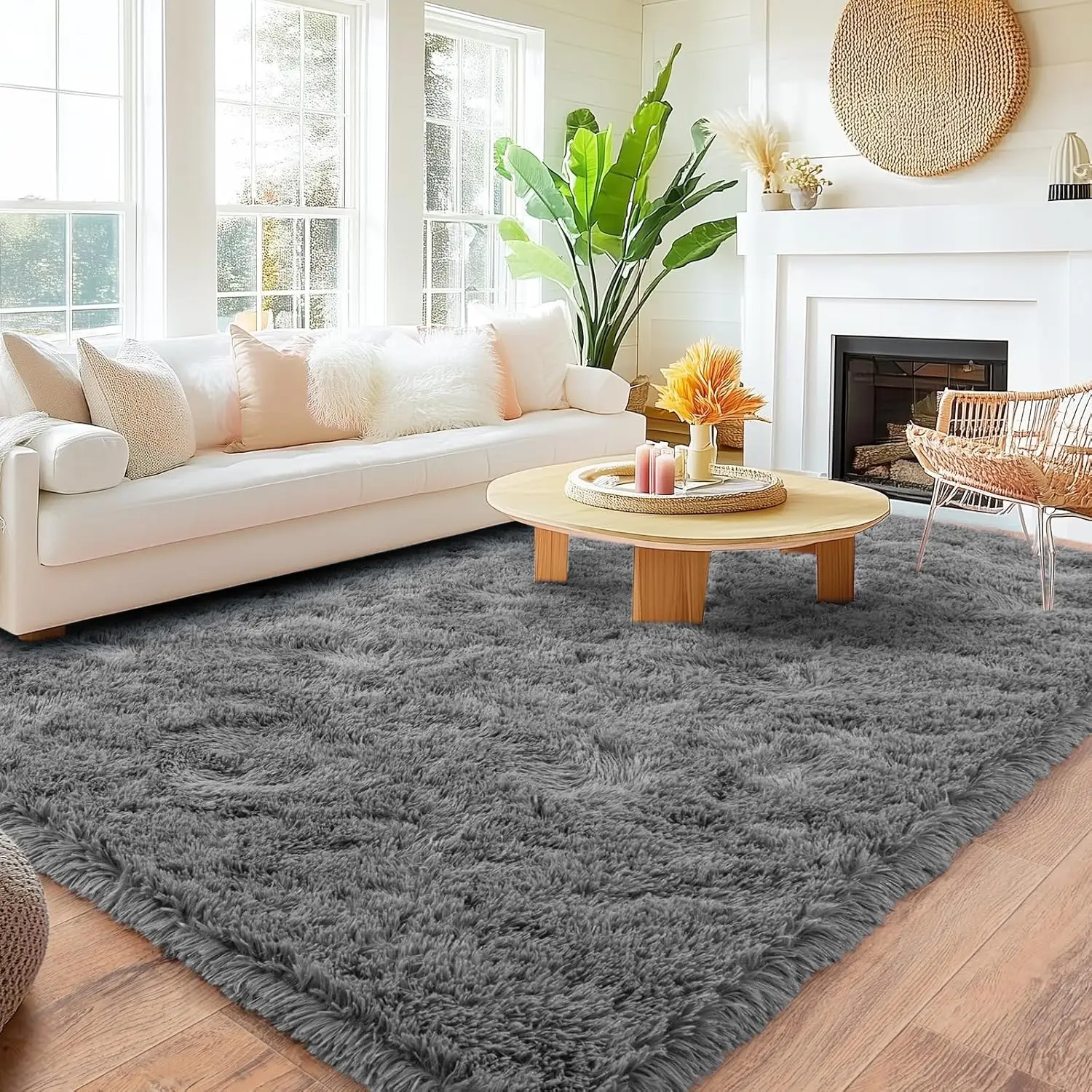 Пушистый ковер 8x10, ультрамягкий серый ковер для гостиной, спальни, детской, общежития, домашнего декора
Пушистый ковер 8x10, ультрамягкий серый ковер для гостиной, спальни, детской, общежития, домашнего декора