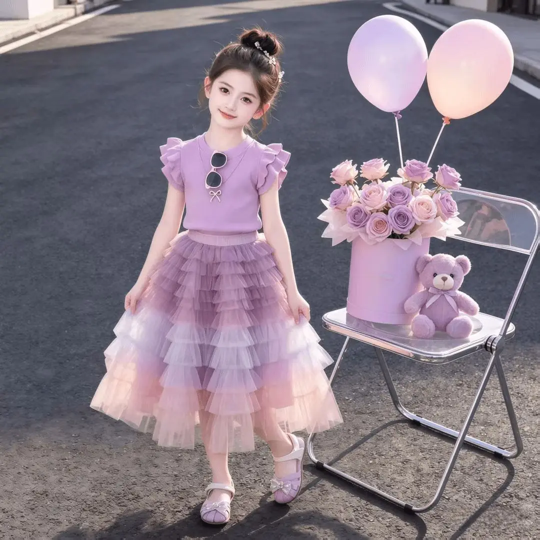 Girls' Summer Set New 2026 Children's Sweet and Stylish Cute Sleeveless Top+Cake Skirt Two Piece Set 4 6 8 10 12 15Y
Girls' Summer Set New 2026 Children's Sweet and Stylish Cute Sleeveless Top+Cake Skirt Two Piece Set 4 6 8 10 12 15Y