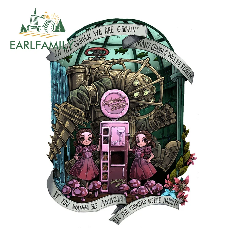 EARLFAMILY 13cm x 9.5cm for BioShock Game Car Stickers Occlusion Scratch Simple Decals Car Accessories Windows Helmet Decor
EARLFAMILY 13cm x 9.5cm for BioShock Game Car Stickers Occlusion Scratch Simple Decals Car Accessories Windows Helmet Decor