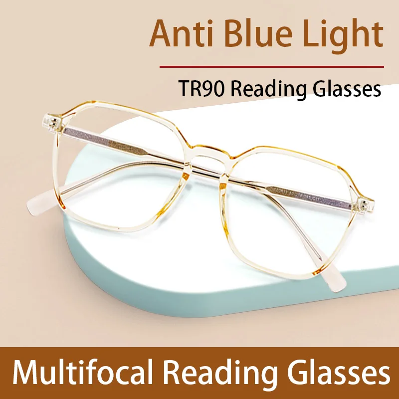Large Oversized Progressive Reading glasses Anti Blue Light Presbyopia Eyeglasses for Women,Multifocal Resin Lens Readers
Large Oversized Progressive Reading glasses Anti Blue Light Presbyopia Eyeglasses for Women,Multifocal Resin Lens Readers