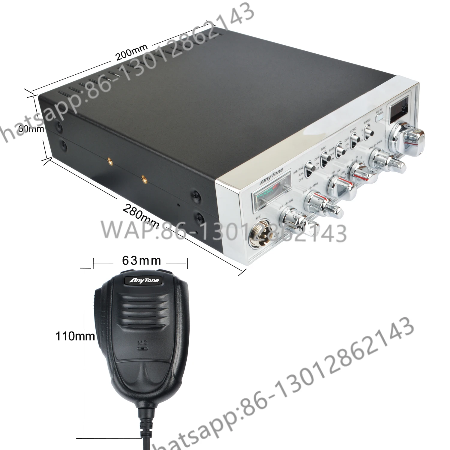 Anytone ARES II 10-метровая CB рация SSB Citizen Band 28,000-29,695 МГц AM/FM/USB/LSB/PA 40 Вт VOX NB/ANL CB радио
Anytone ARES II 10-метровая CB рация SSB Citizen Band 28,000-29,695 МГц AM/FM/USB/LSB/PA 40 Вт VOX NB/ANL CB радио