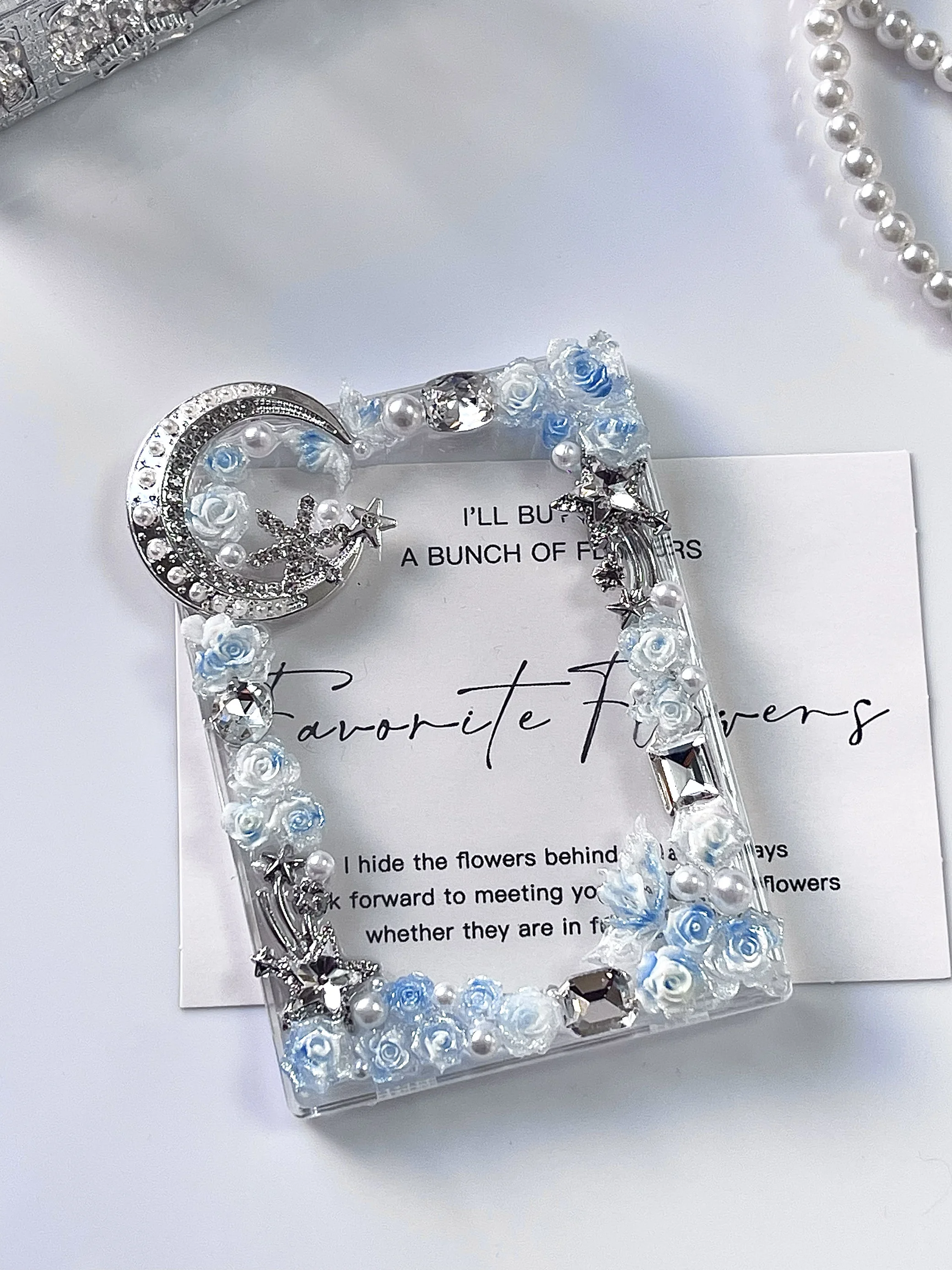 Star Moon Frosted Acrylic Card Case, Crystal Display Holder for 3" Kpop Photocards, Protective Frame for Anime Trading Cards
Star Moon Frosted Acrylic Card Case, Crystal Display Holder for 3" Kpop Photocards, Protective Frame for Anime Trading Cards