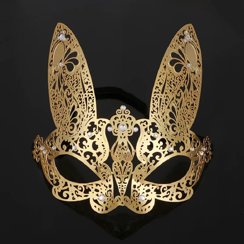 Halloween Makeup Ball Gold Metal Diamond Mask, Birthday Performance Party Dress up Mask
Halloween Makeup Ball Gold Metal Diamond Mask, Birthday Performance Party Dress up Mask