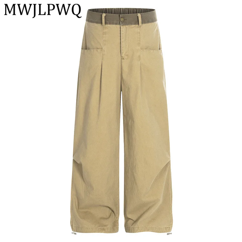 MWJLPWQ Street Style Retro Pleated Wide-Leg Cargo Pants For Men Women American High-Waisted Loose-Fitting Drapey Trousers 16281
MWJLPWQ Street Style Retro Pleated Wide-Leg Cargo Pants For Men Women American High-Waisted Loose-Fitting Drapey Trousers 16281